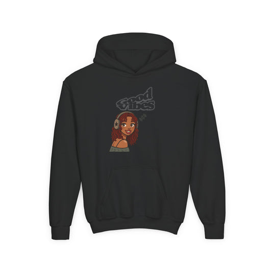 Her Cool Vibes - Kids/Youth Hoodie Gildan 18500B