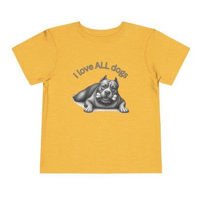 I Love All Dogs Tee - Graphic Toddler T-Shirt