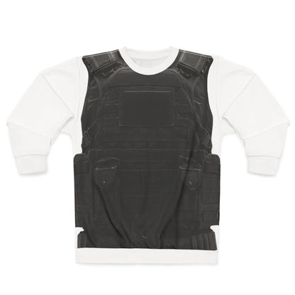 'No Weapon Formed...'Tactical Vest Sweatshirt - AOP Printed Crewneck