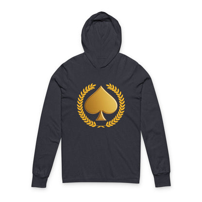 Gold Spade - Hooded Long Sleeve T-Shirt