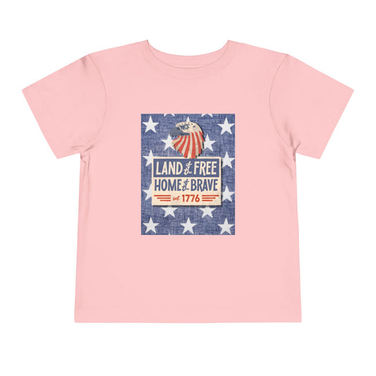 Land of the free Tee - Toddler Graphic T-Shirt