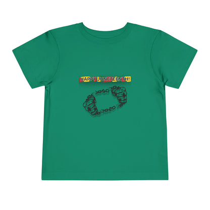 Chain Break Happy Juneteenth Tee — Toddler Graphic T-Shirt