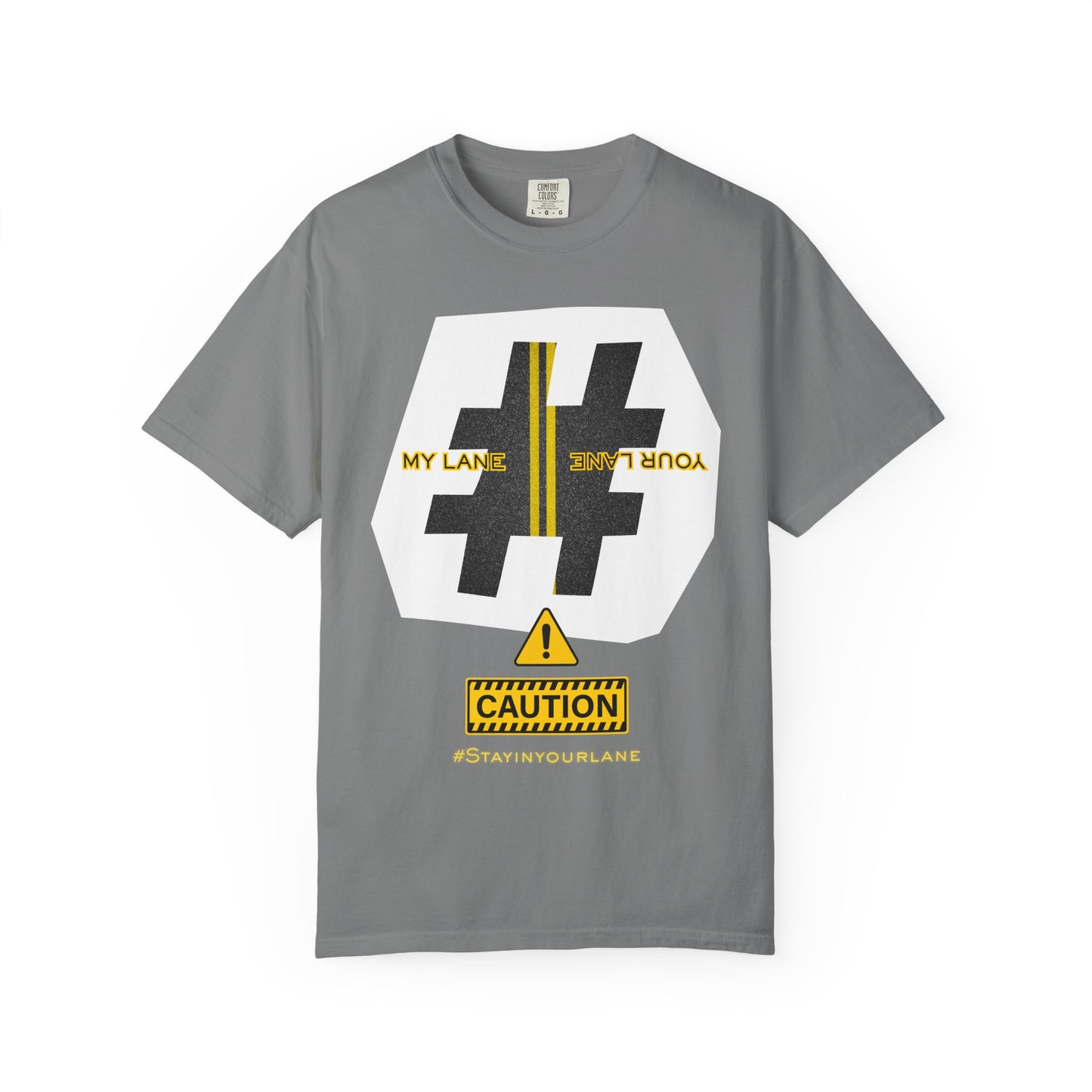 Black White Yellow Lanes Tee - Unisex T-shirt