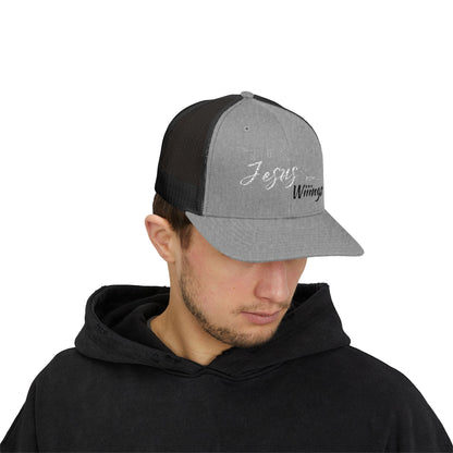 Unisex The Gospel of Jesus Gives... Snapback Trucker Cap - Embroidered