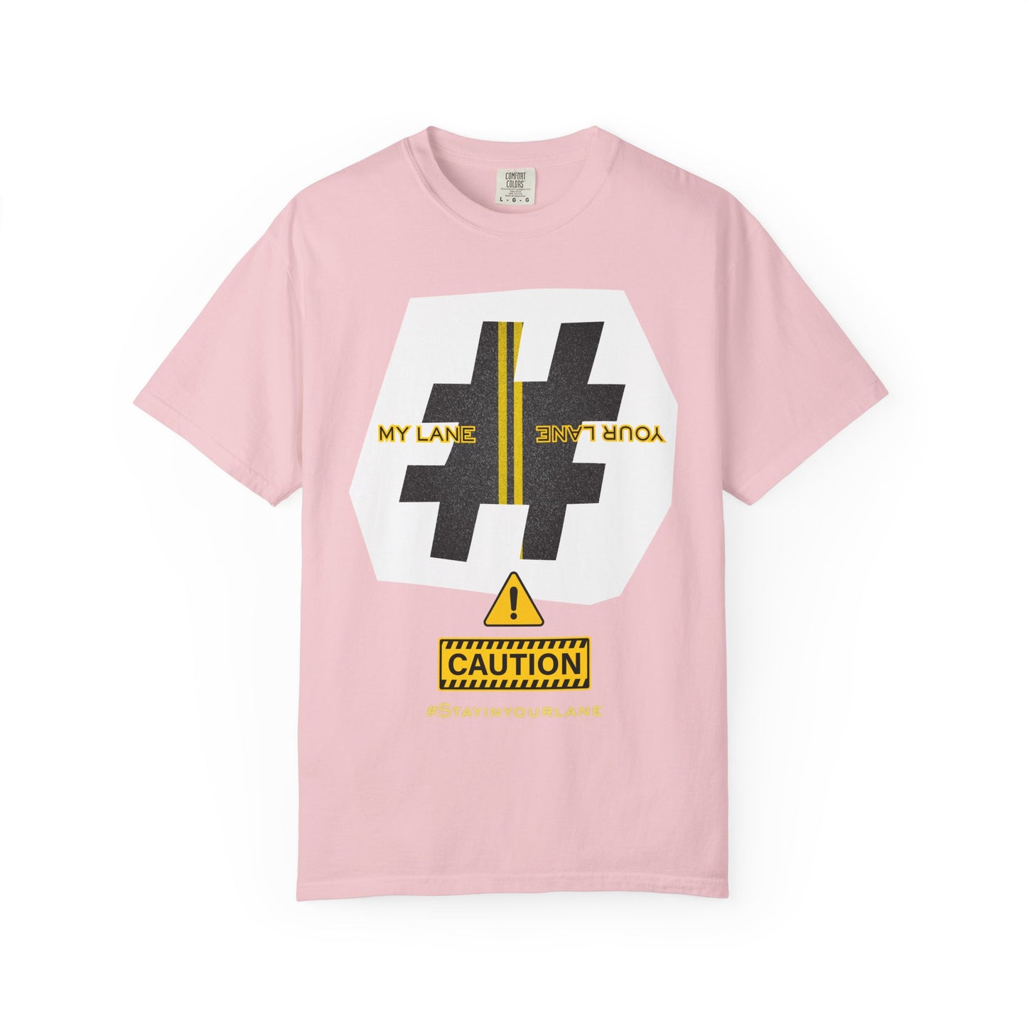 Black White Yellow Lanes Tee - Unisex T-shirt