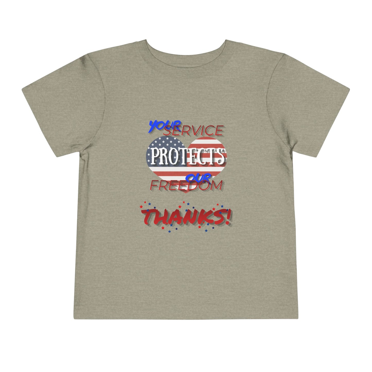 Thanks 4 Service Memorial Day — Toddler Graphic T-Shirt