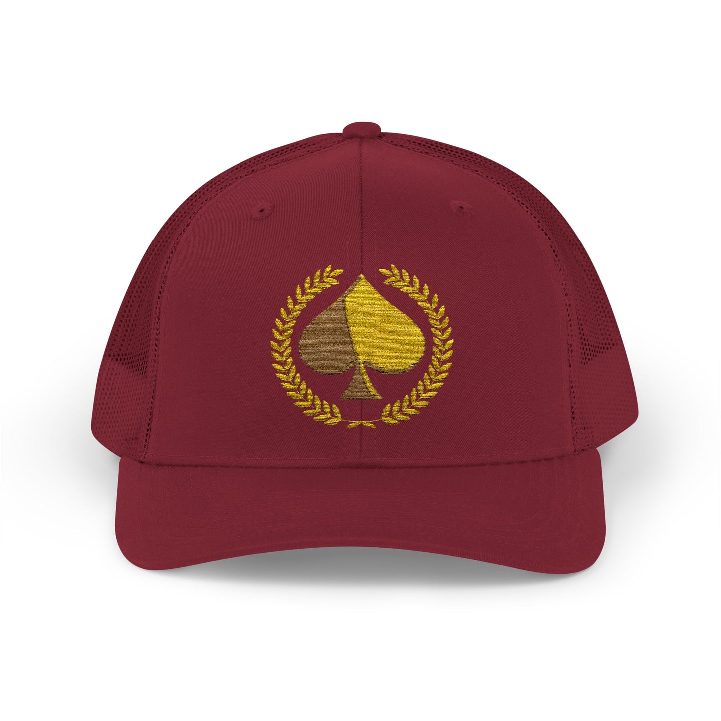 Unisex Gold Ace Snapback Trucker Cap - Embroidered