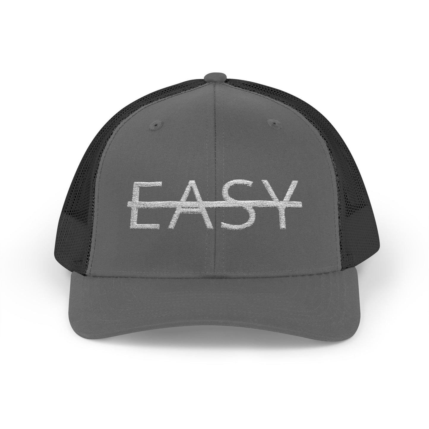 Unisex Not Easy Snapback Trucker Cap - Embroidered