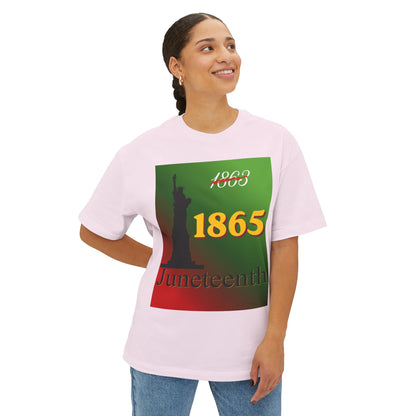 1863 1865 Liberty Juneteenth Tee – Oversized Box Graphic T-Shirt