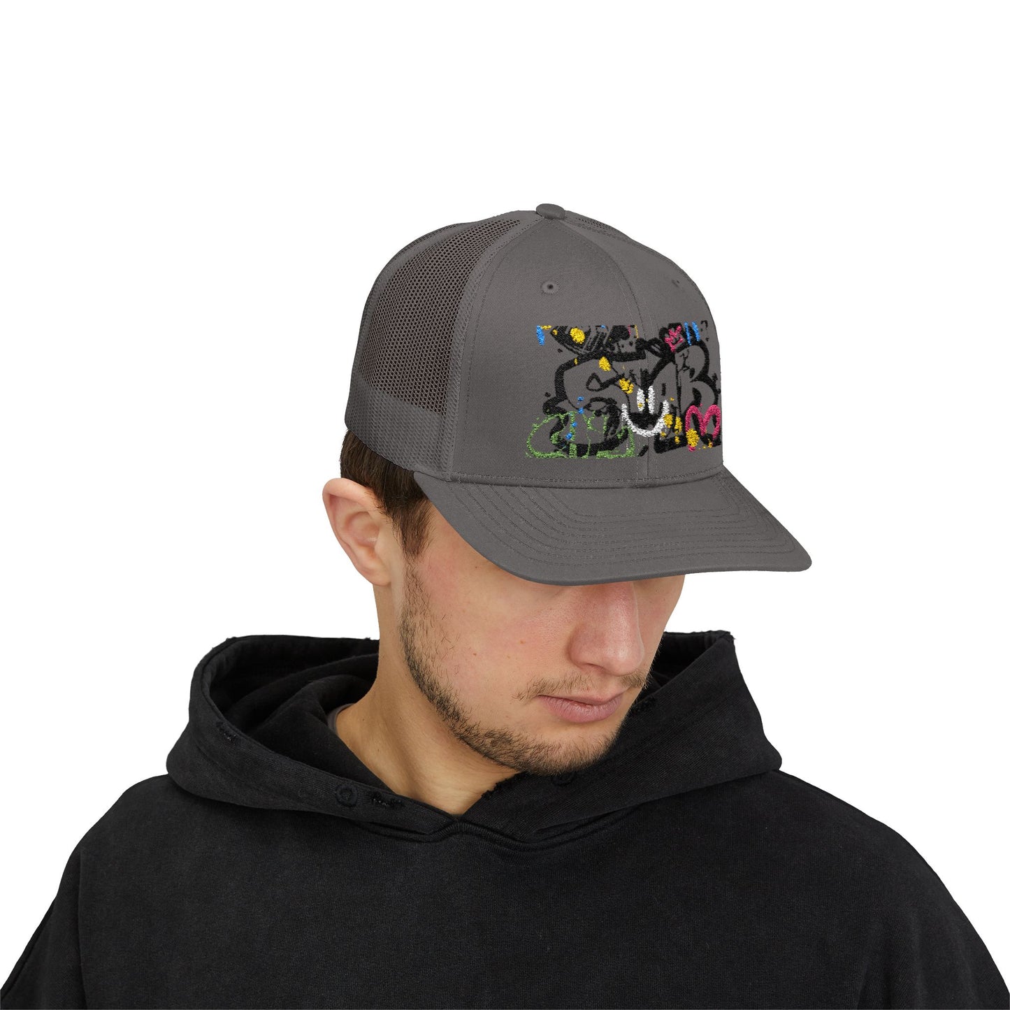 Unisex Star Snapback Trucker Cap - Embroidered