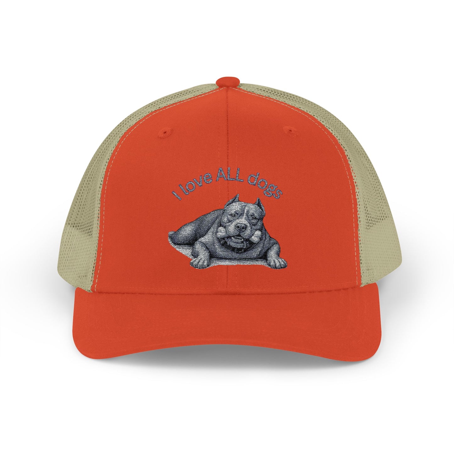 Unisex I love ALL Dogs Snapback Trucker Cap - Embroidered
