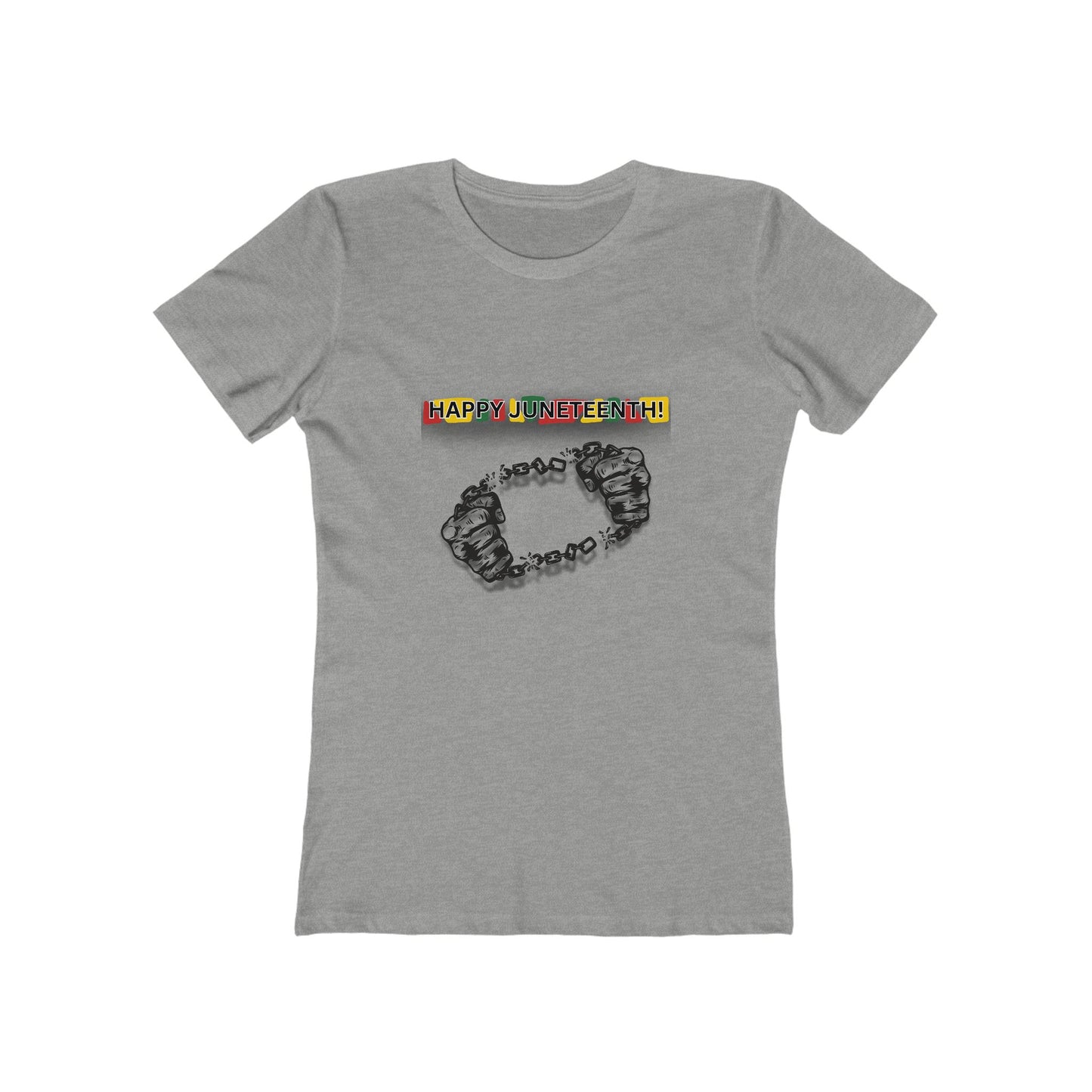 Chain Break Happy Juneteenth— Women’s Boyfriend Fit Celebration T-Shirt