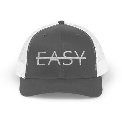 Unisex Not Easy Snapback Trucker Cap - Embroidered