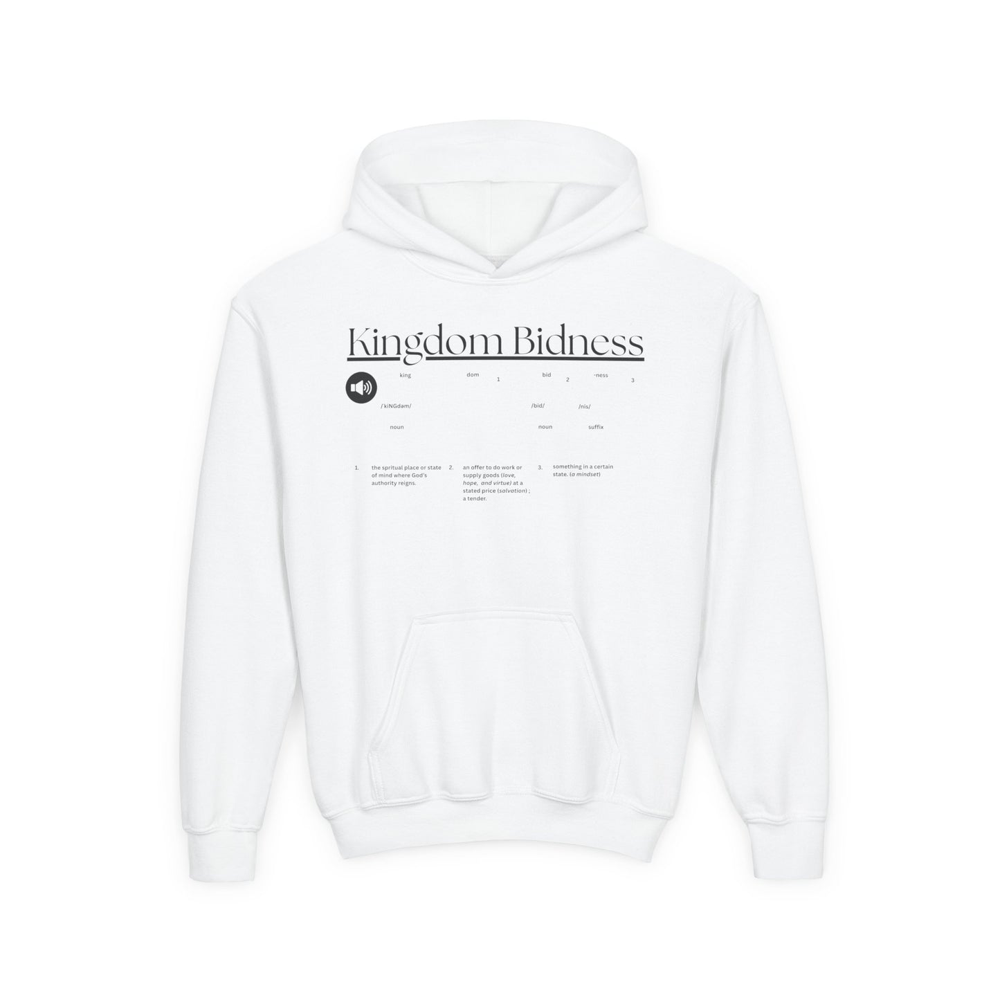 Kingdom - Kids/Youth Hoodie Gildan 18500B