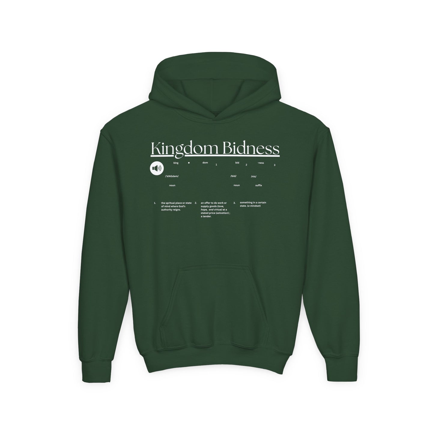 Kingdom - Kids/Youth Hoodie Gildan 18500B