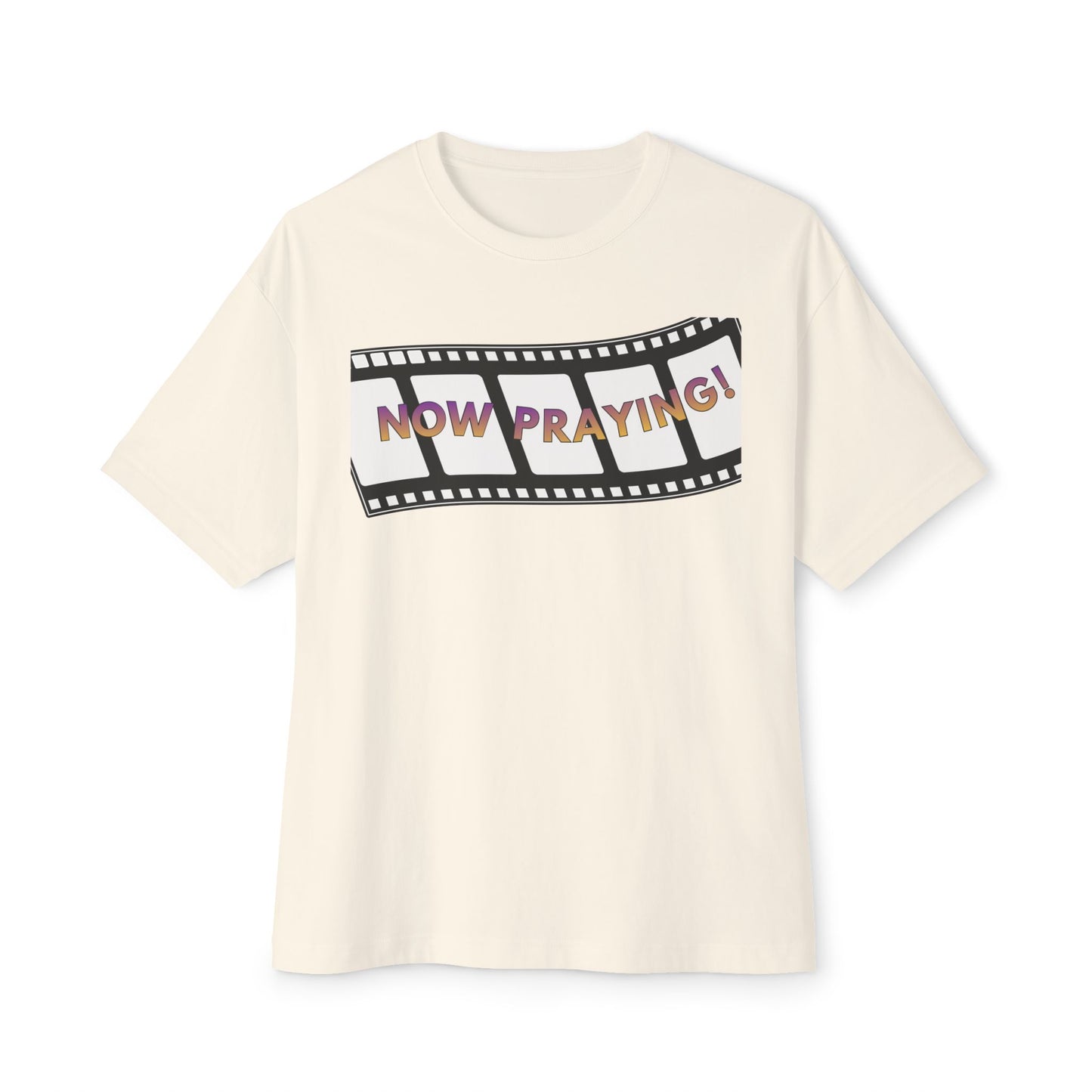 NOW PRAYING Tee – Oversized Box Graphic T-Shirt