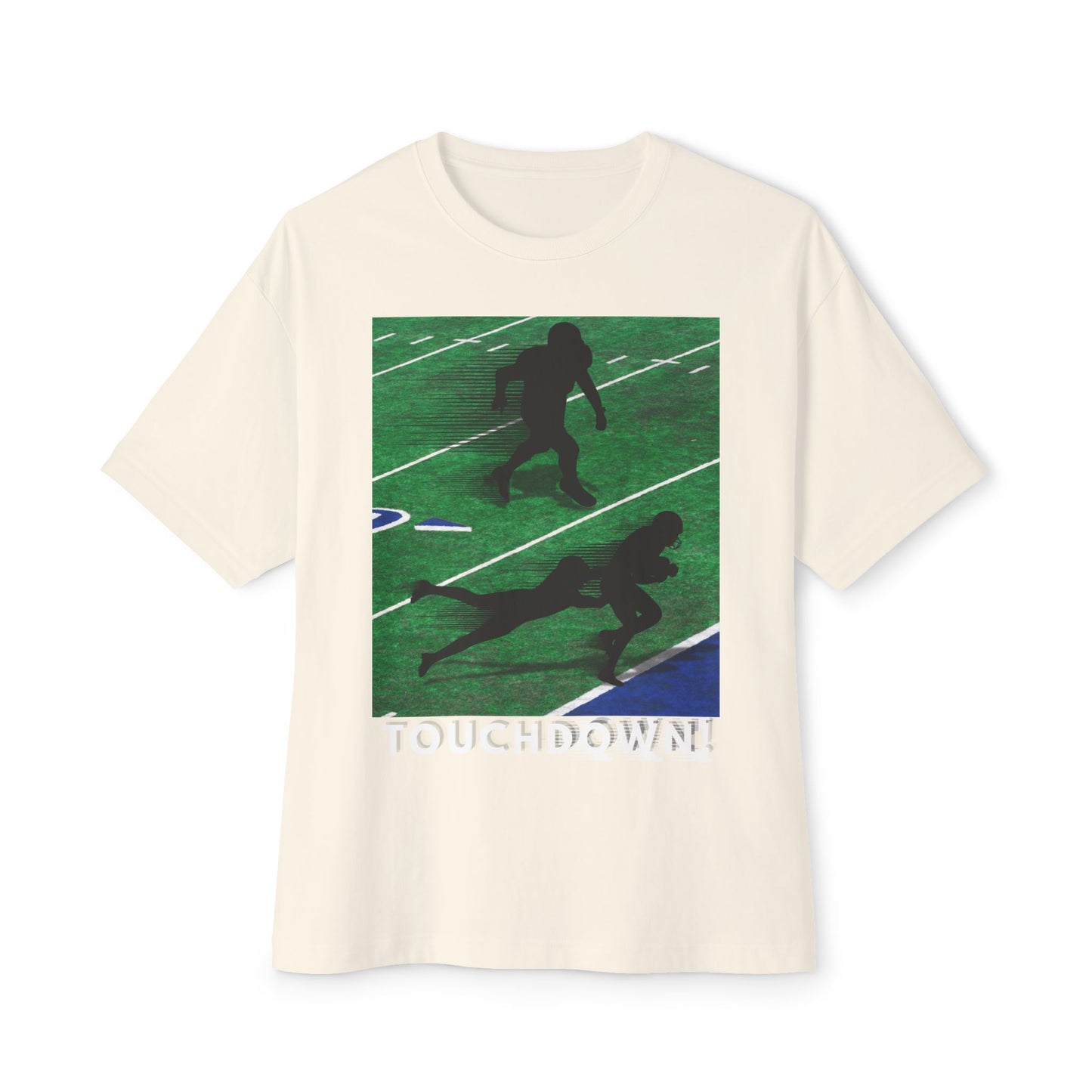 Touchdown Football Tee – Oversized Box Graphic T-Shirt
