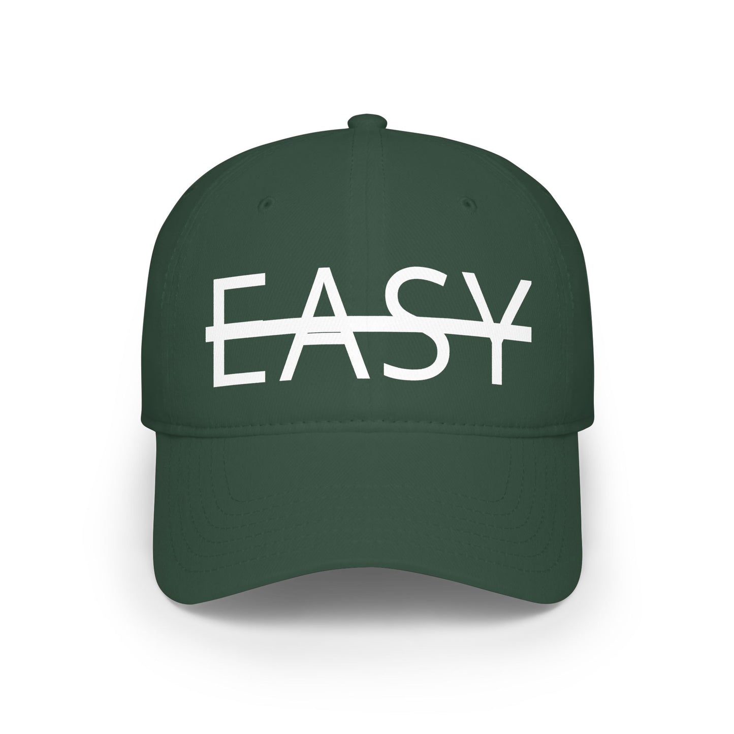 Unisex Not Easy Low-Profile Baseball Cap - Printed