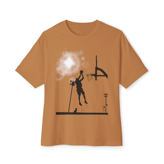 Basketball Tee – Oversized Box Graphic T-Shirt