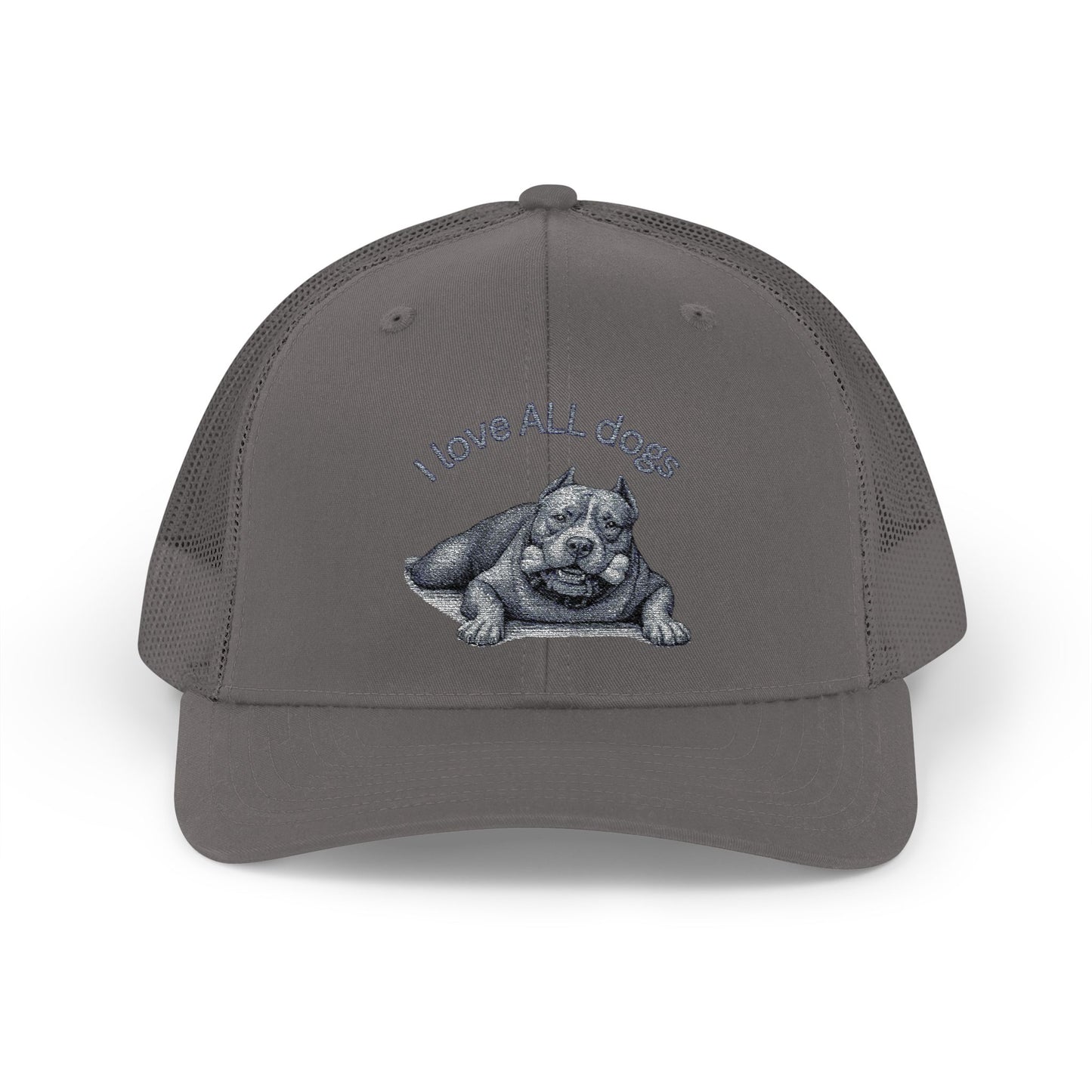 Unisex I love ALL Dogs Snapback Trucker Cap - Embroidered