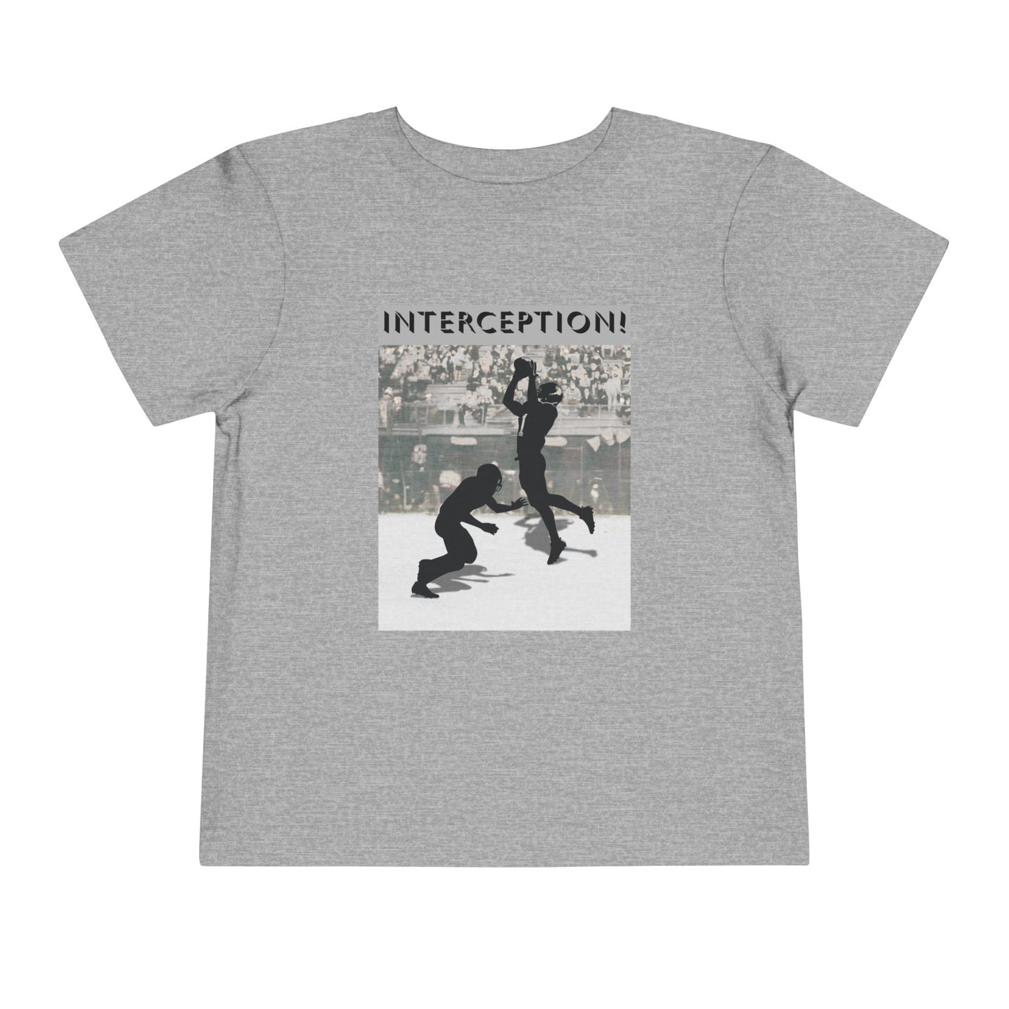 Football Interception Tee — Toddler Graphic T-Shirt