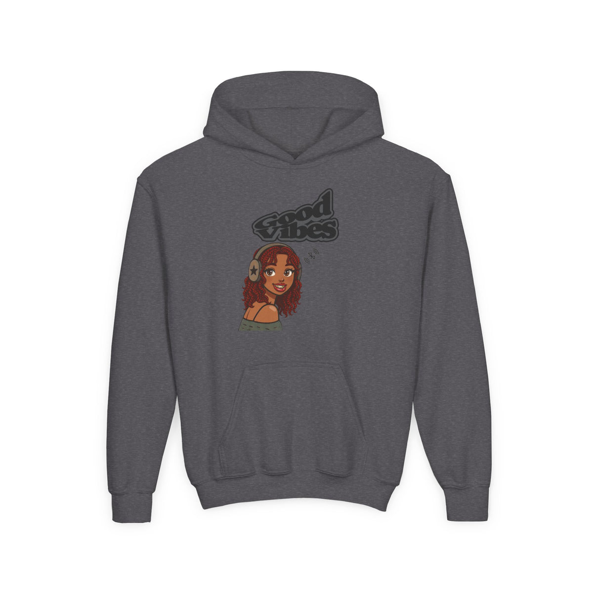 Her Cool Vibes - Kids/Youth Hoodie Gildan 18500B