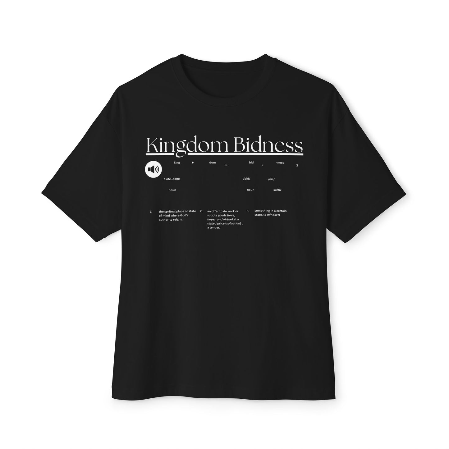 Kingdom Tee – Oversized Box Graphic T-Shirt