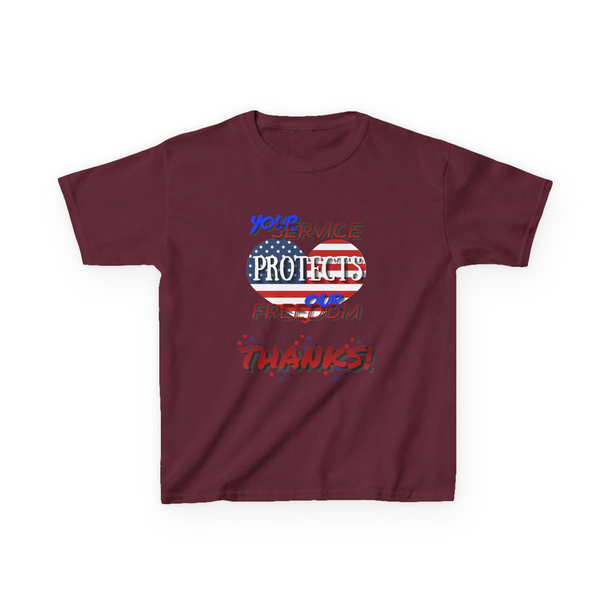 Thanks 4 Service Memorial Day Tee - G5000B Kids T-Shirt