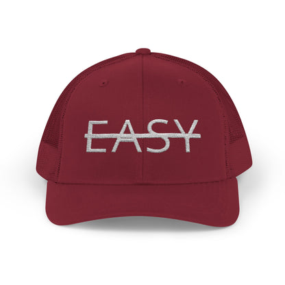 Unisex Not Easy Snapback Trucker Cap - Embroidered