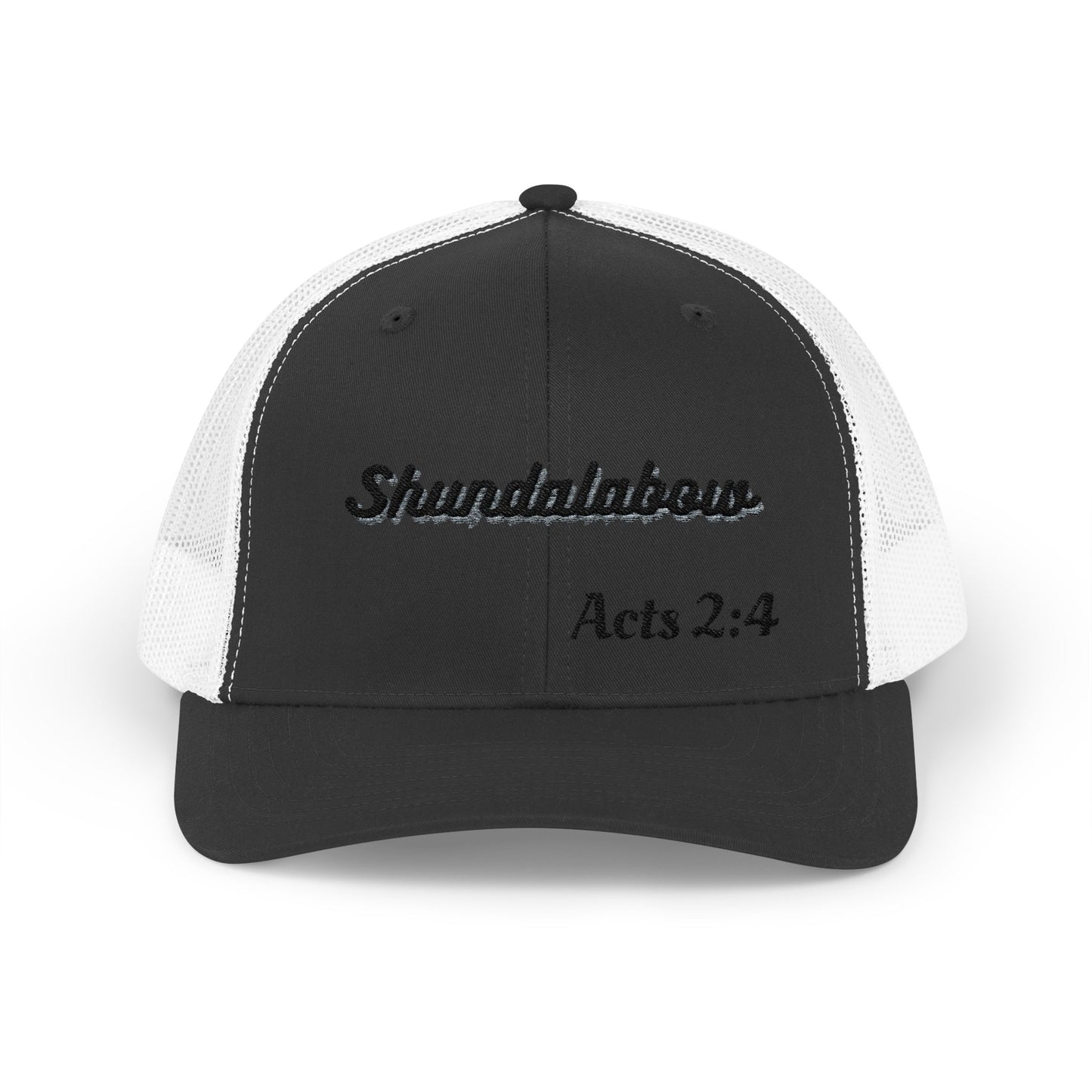 Unisex Acts 2:4 Snapback Trucker Cap - Embroidered