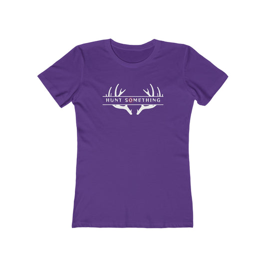 Hunt Something Deer Tee - Women’s Boyfriend Fit Celebration T-Shirt