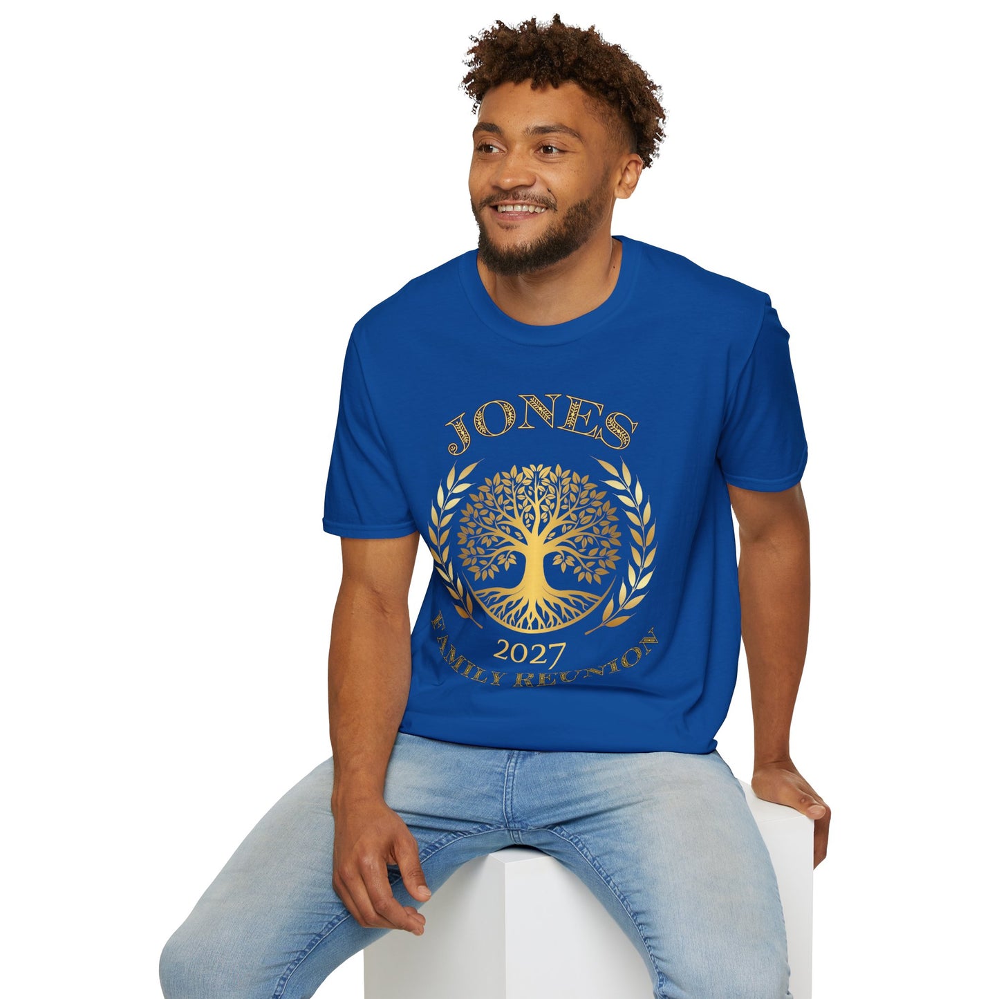 Gold Jones FR Tee — Unisex Softstyle T-Shirt $16.47-$20.80