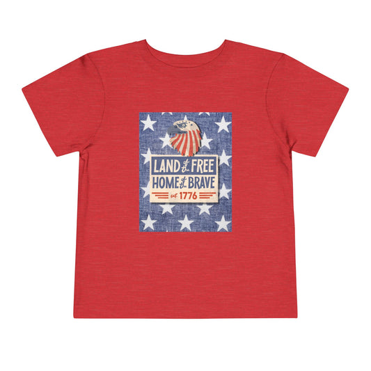 Land of the free Tee - Toddler Graphic T-Shirt