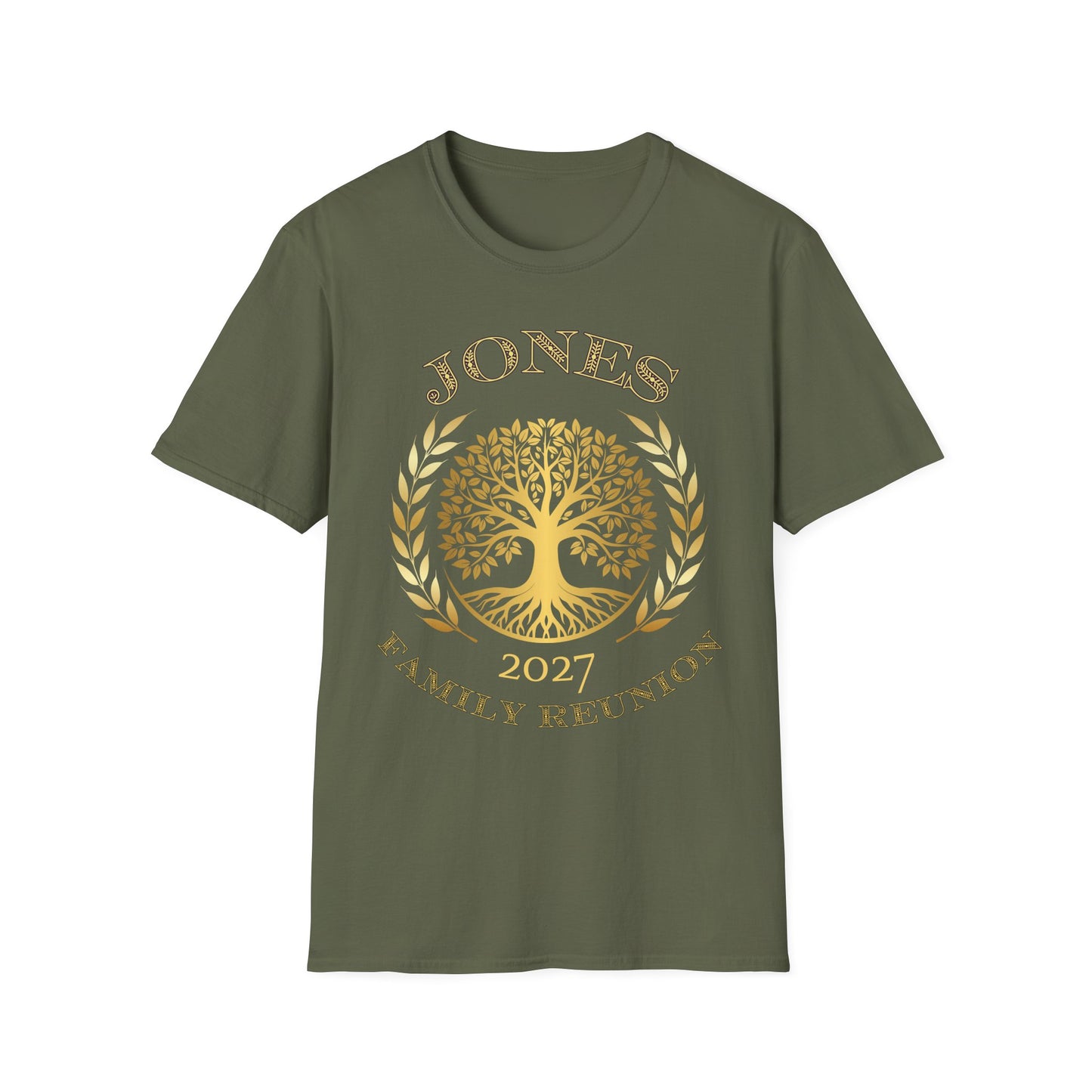 Gold Jones FR Tee — Unisex Softstyle T-Shirt $16.47-$20.80