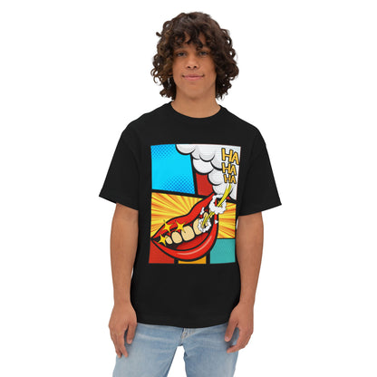 Comic 3Ha Tee – Oversized Box Graphic T-Shirt