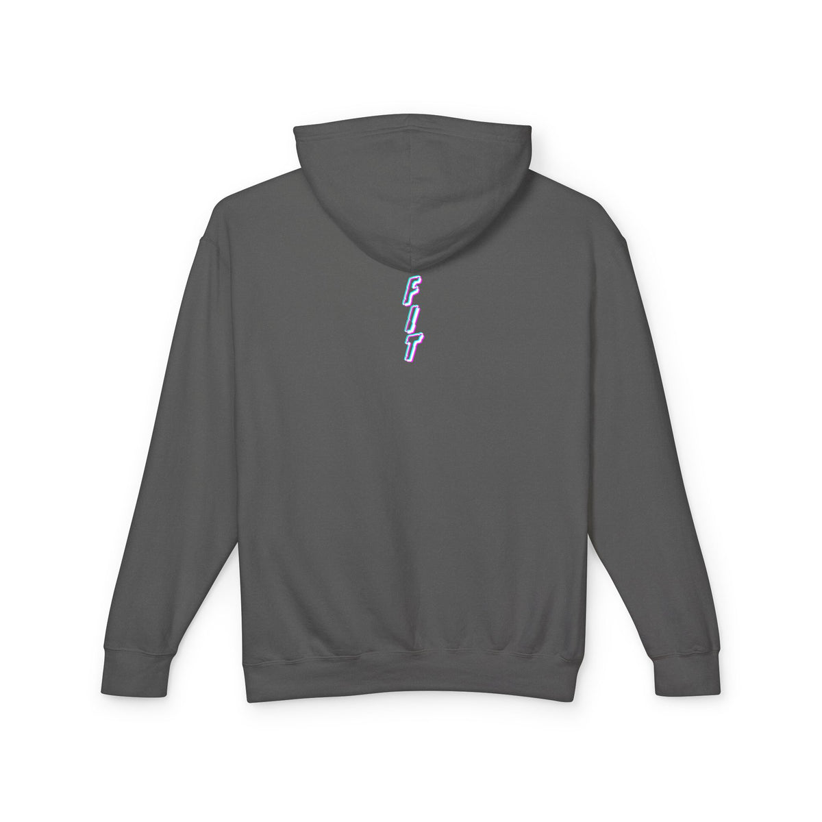 Unisex Mouth Fit Glitch — Lightweight Hooded Sweatshirt