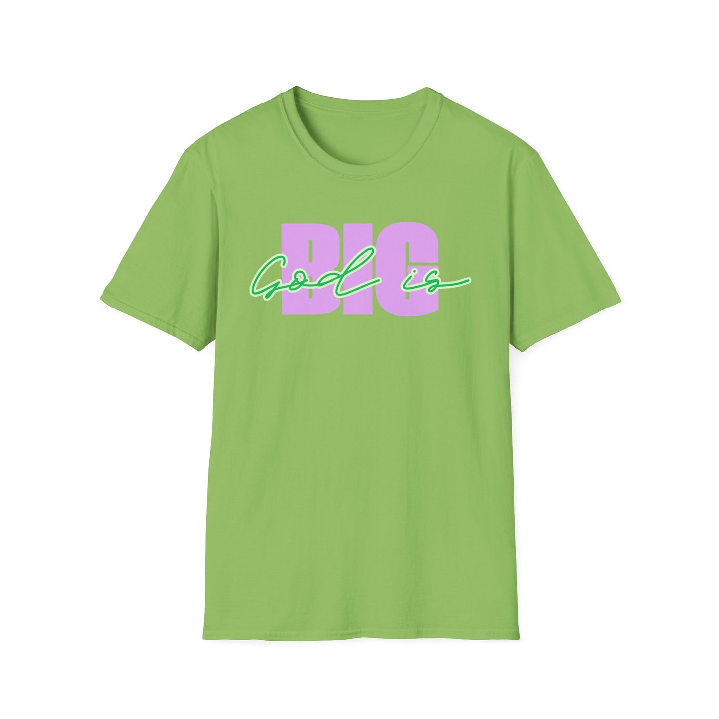 God is BIG (Lavender&Green)Tee - Unisex T- Shirt