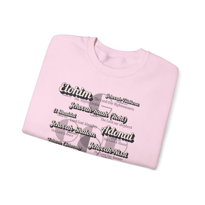 Names of God - Graphic Crewneck Sweatshirt