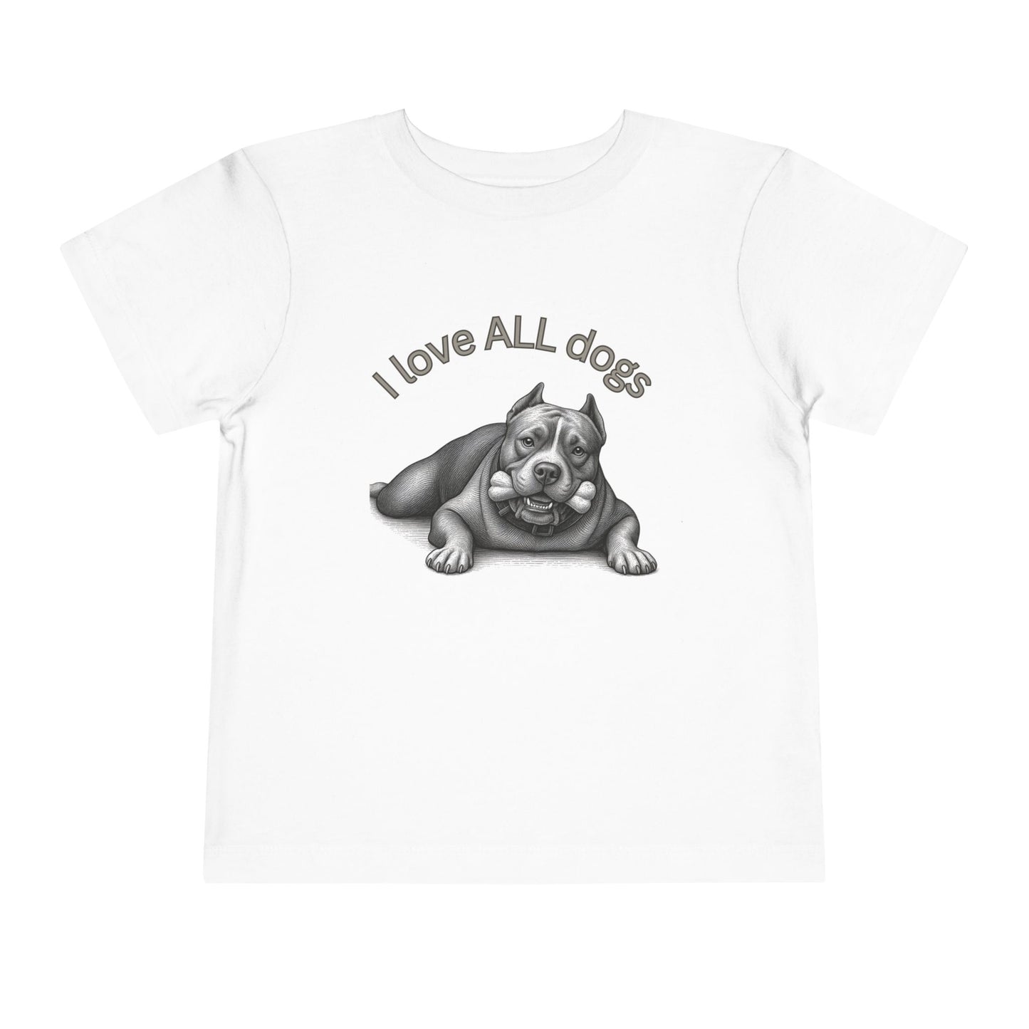 I Love All Dogs Tee - Graphic Toddler T-Shirt