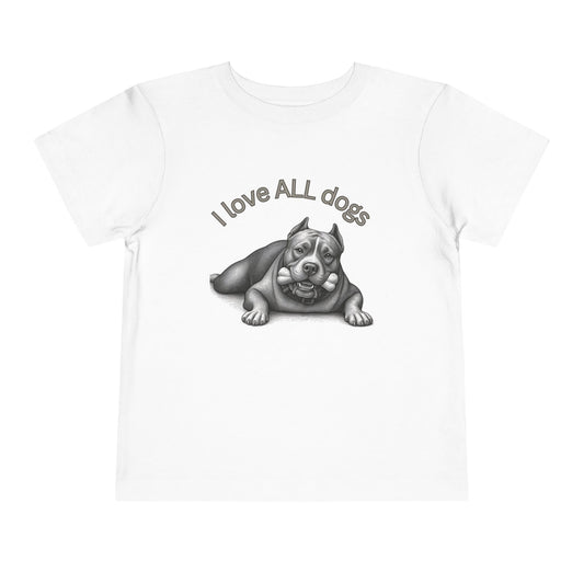 I Love All Dogs Tee - Graphic Toddler T-Shirt
