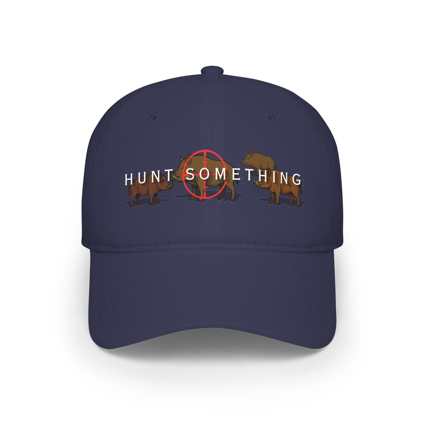 Unisex Hunt Something Boar Low-Profile Baseball Cap - Printed