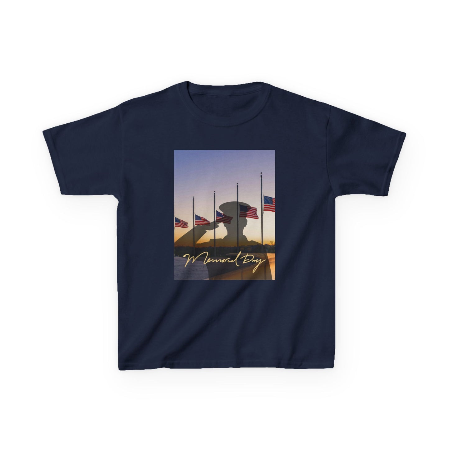 Half Mast Memorial Day Tee — Youth Graphic T-Shirt