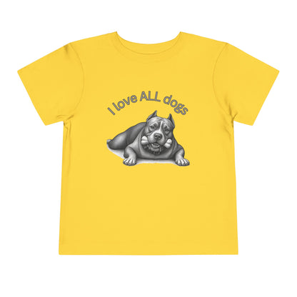 I Love All Dogs Tee - Graphic Toddler T-Shirt