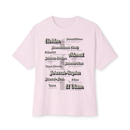 Names of God – Oversized Box Graphic T-Shirt