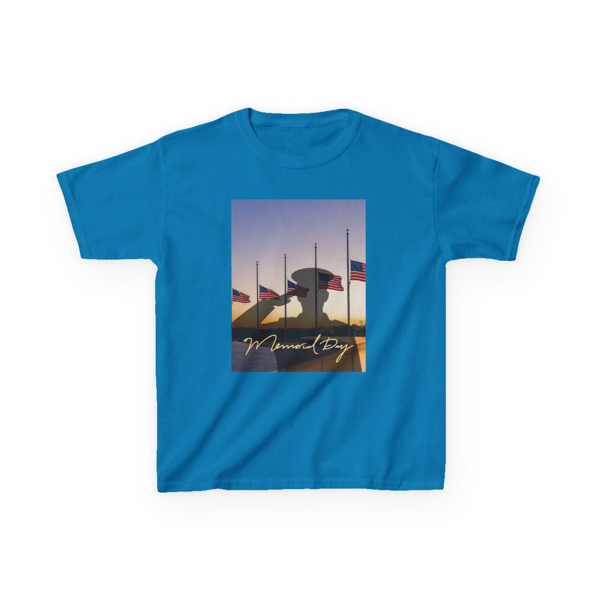 Half Mast Memorial Day Tee - G5000B Youth Graphic T-Shirt