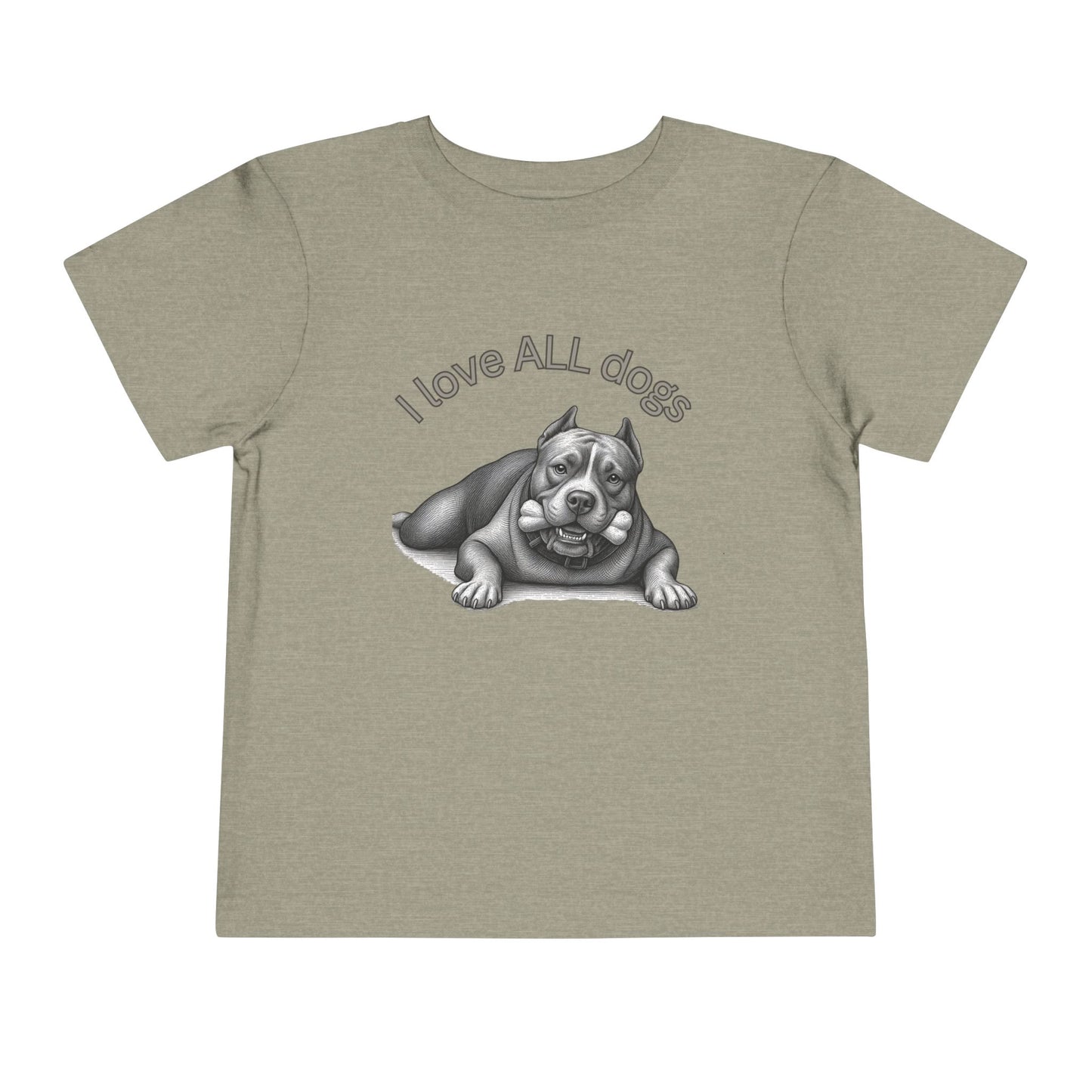 I Love All Dogs Tee - Graphic Toddler T-Shirt