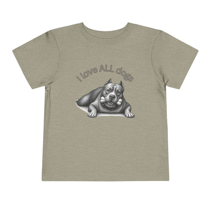I Love All Dogs Tee - Graphic Toddler T-Shirt