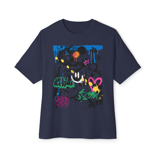 Graffiti Womens B Ball Tee – Oversized Box Graphic T-Shirt