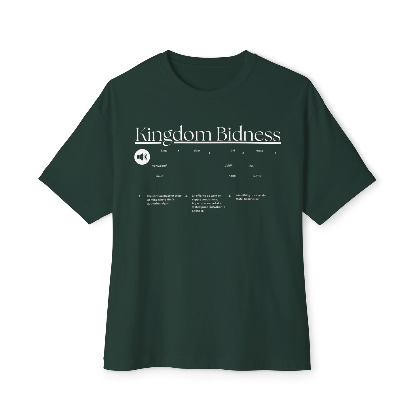 Kingdom Tee – Oversized Box Graphic T-Shirt