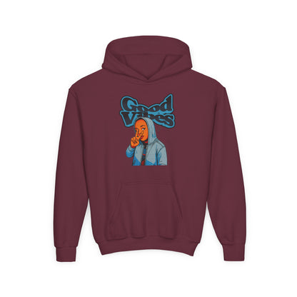 Peace Good Vibes - Kids/Youth Hoodie Gildan 18500B